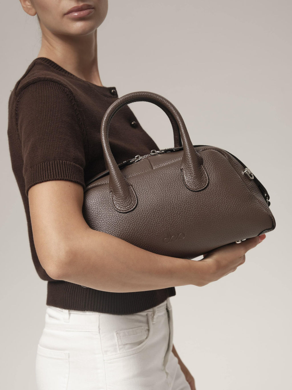 Кожаная сумка Kandys DBR 31206 коричневый торф  фото 4