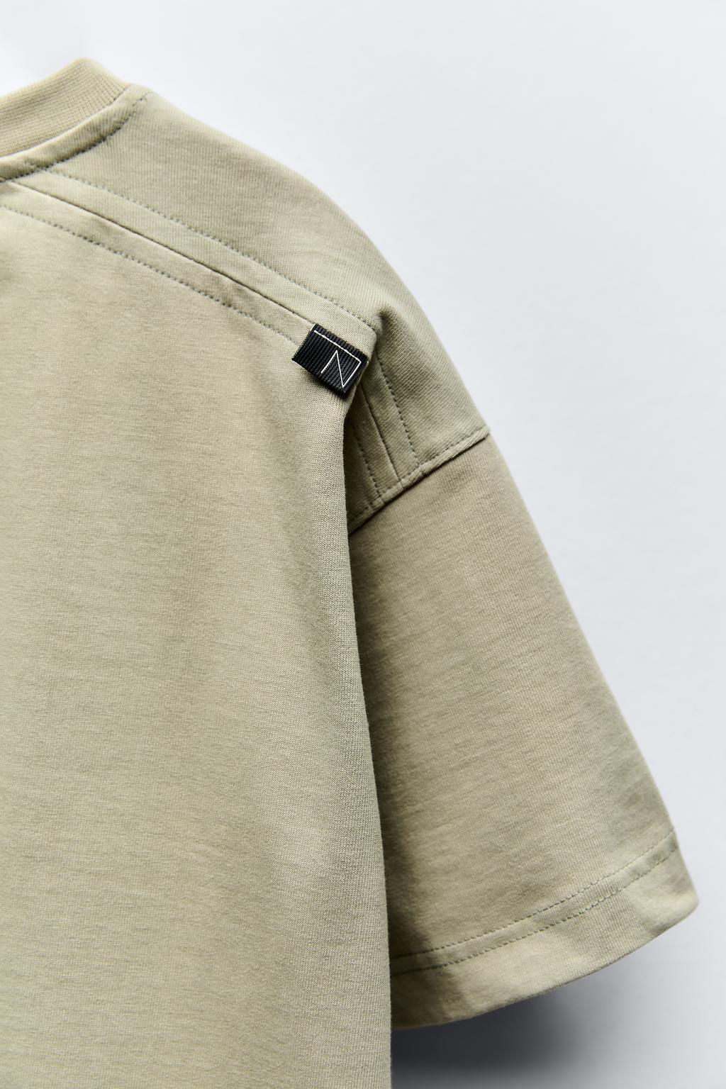 PLAIN HEAVY WEIGHT T-SHIRT - Zara фото 14