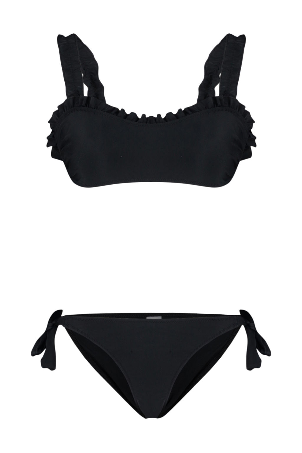 TRENDYOLMILLA Siyah Bralet F?rf?rl? Regular Bikini Tak?m? TBESS24BT00101 фото 6