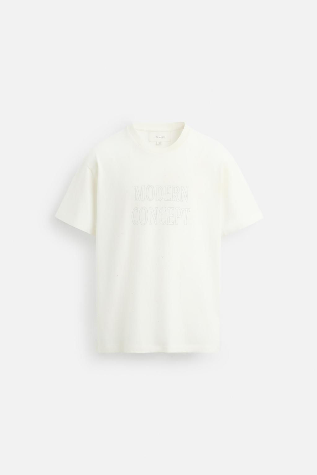 FADED PRINTED T-SHIRT - Zara фото 14