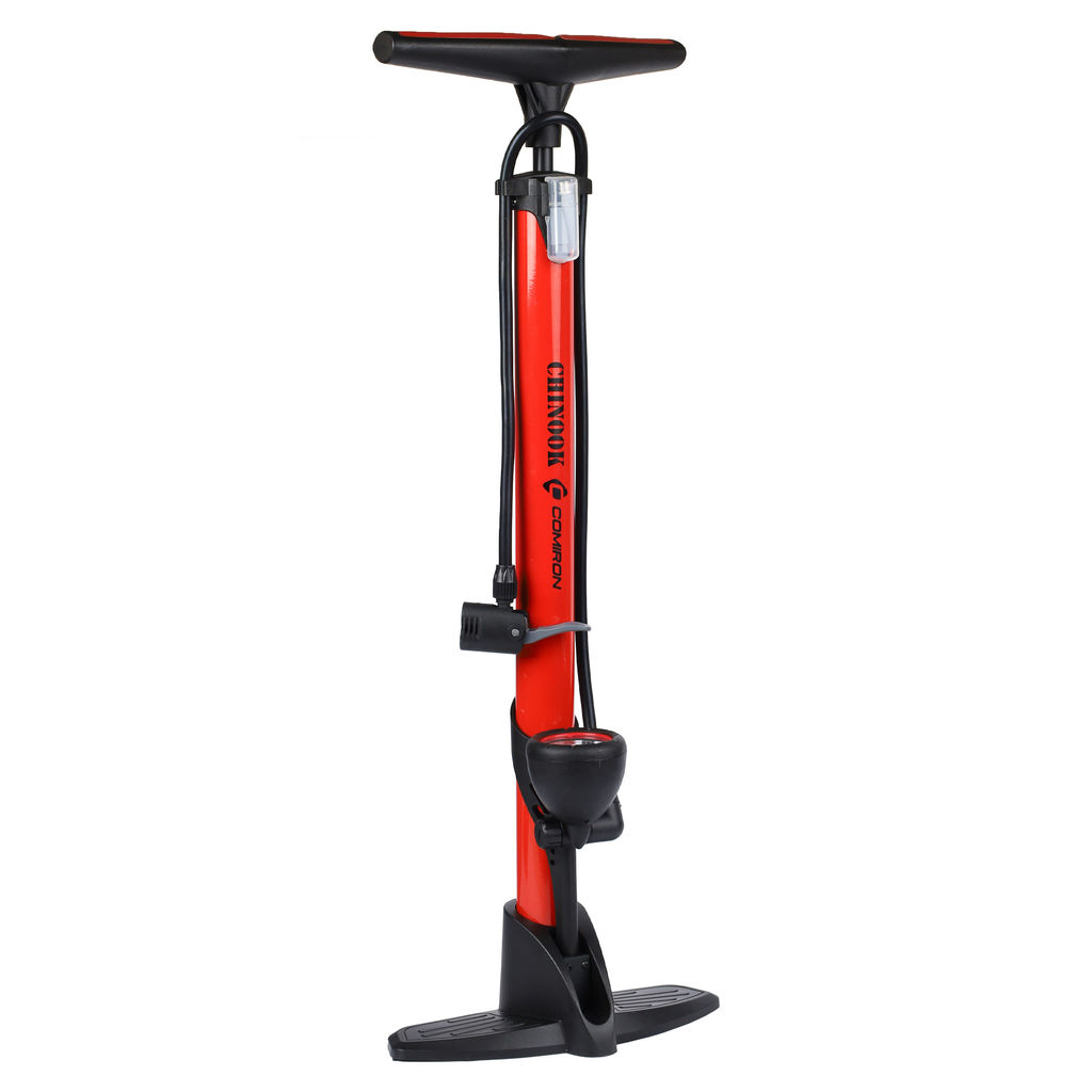 Насос напольный с манометром COMIRON CHINOOK, стальной цилиндр, ручка и ножки литой PP пластик, Presta-Schrader-Dunlop, 11 бар, вес 871гр. /уп 20 - Галеонтрейд фото 10