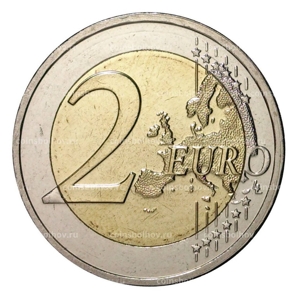 Монета 2 евро 2014 года 50 лет правления герцога Жана