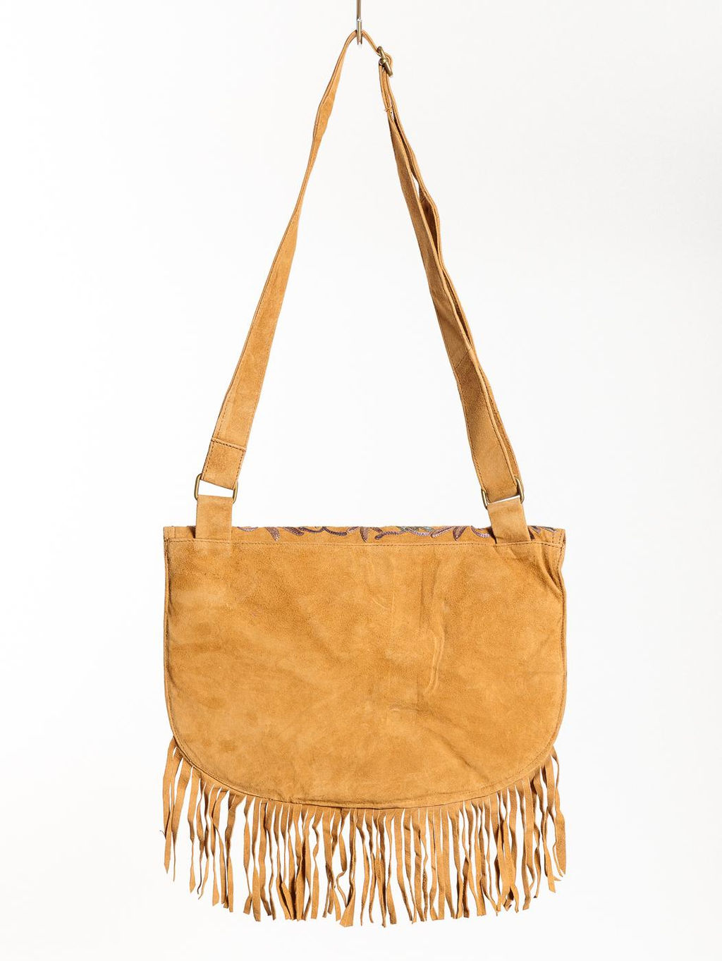 Сумка замшевая с бахромой через плечо 1109/27 - Ганг фото 3
