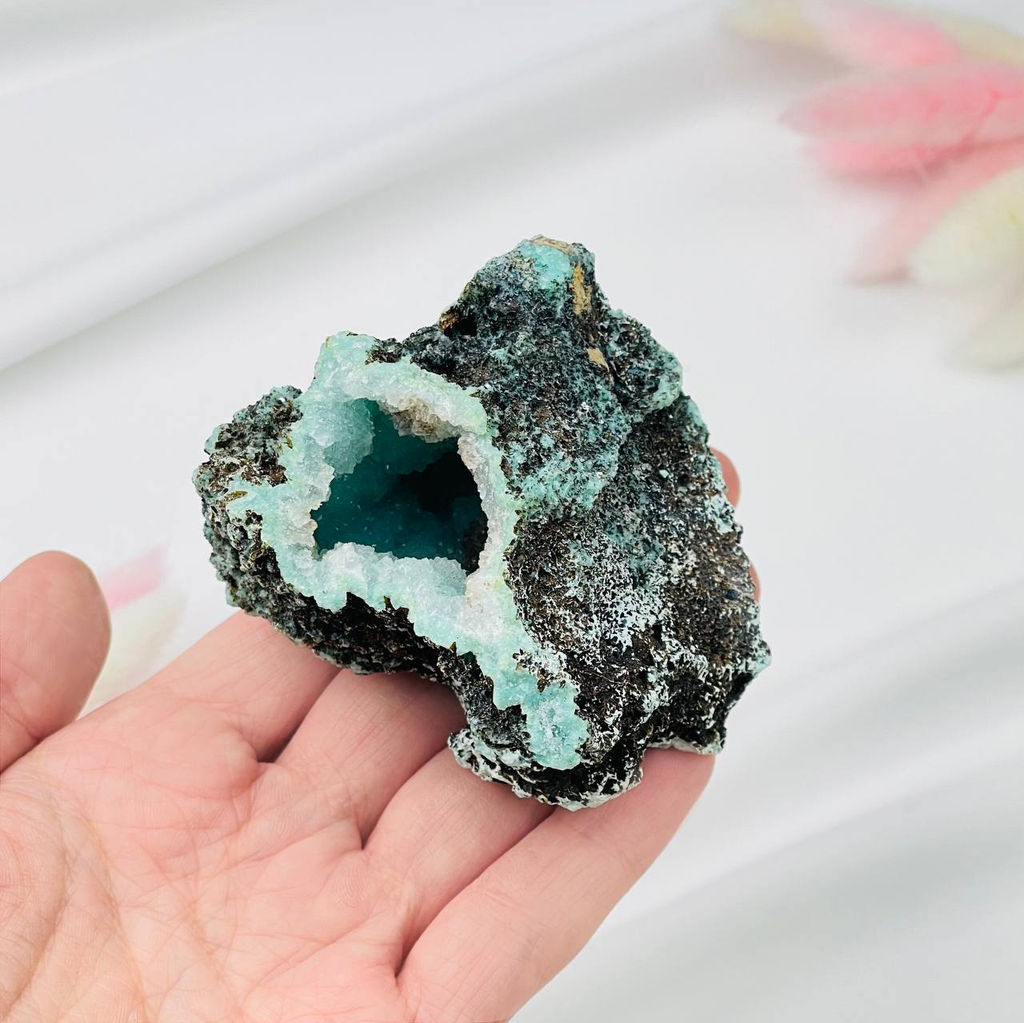 Хризоколла с Малахитом и Кварцем - Радуга самоцветов фото 2