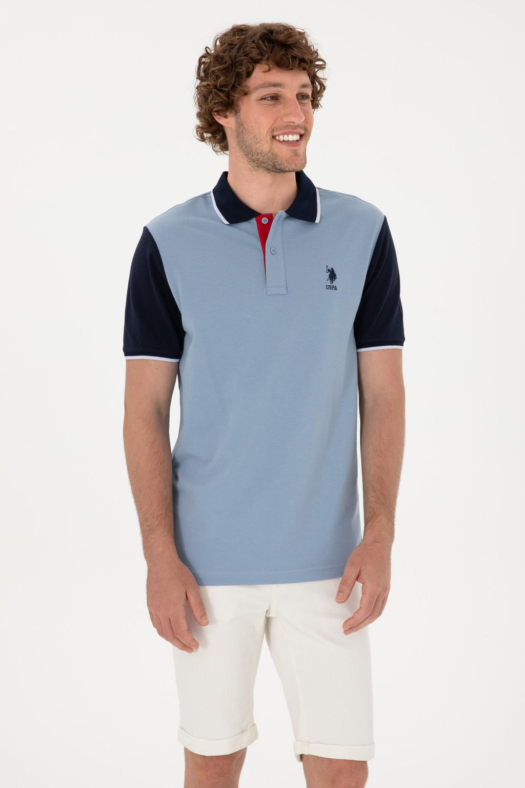 Erkek Regular Fit Polo Yaka Mavi Ti__rt Sepette S_rpriz _ndirim - U.s. polo assn фото 3