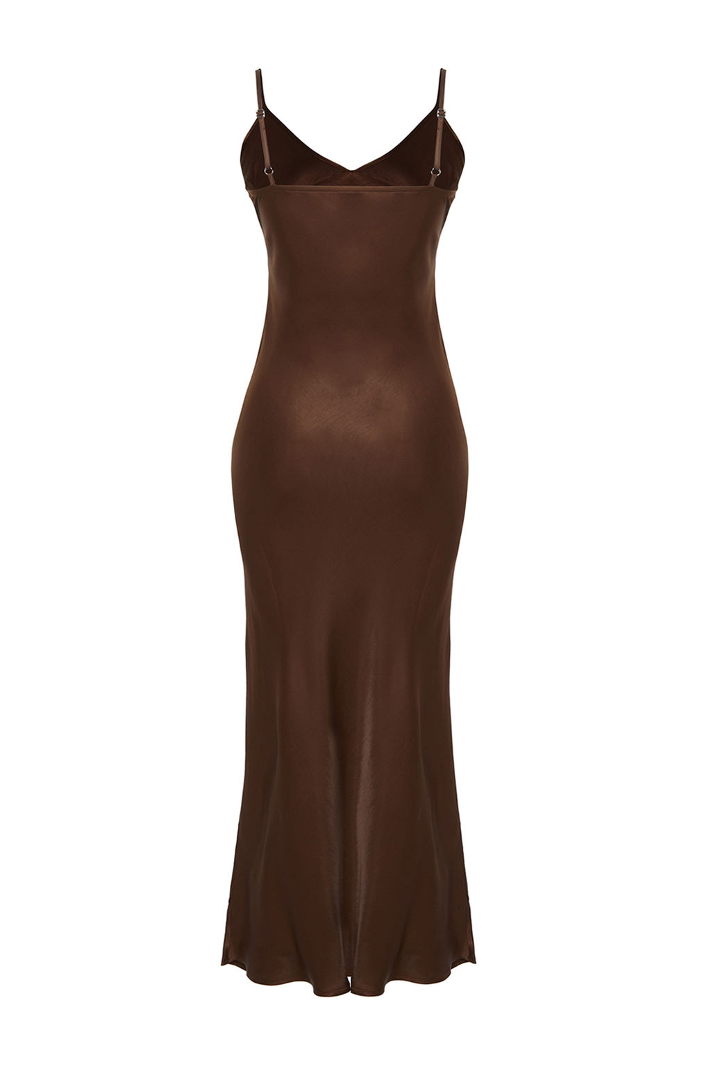 TRENDYOLMILLA Siyah Duz Kesim Saten Ask?l? Maxi Dokuma Elbise TWOSS24EL00163  фото 21