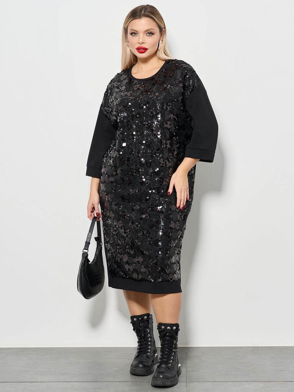 Платье 0125-8а чёрный кристалл - Aquarell фото 7