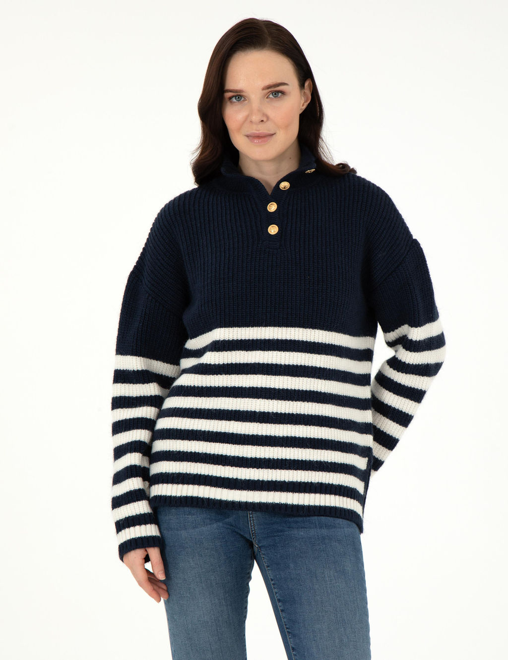 Lacivert Comfort Fit Kazak - Pierre cardin фото 3