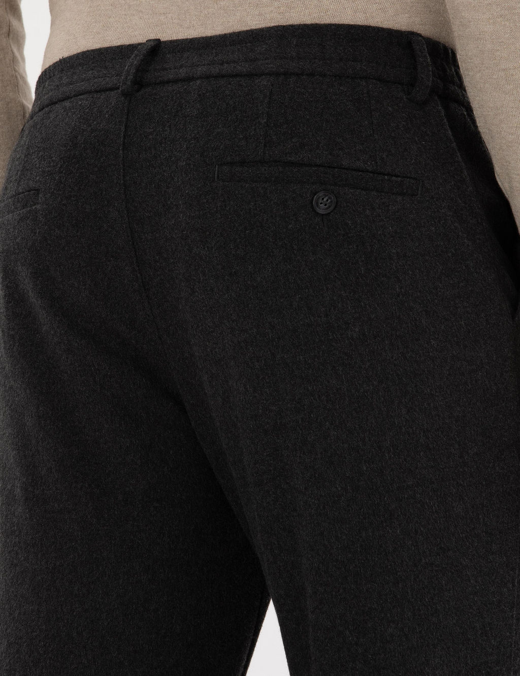 Antrasit Slim Fit Flanel Dokulu Kuma_ Pantolon - Pierre cardin фото 6
