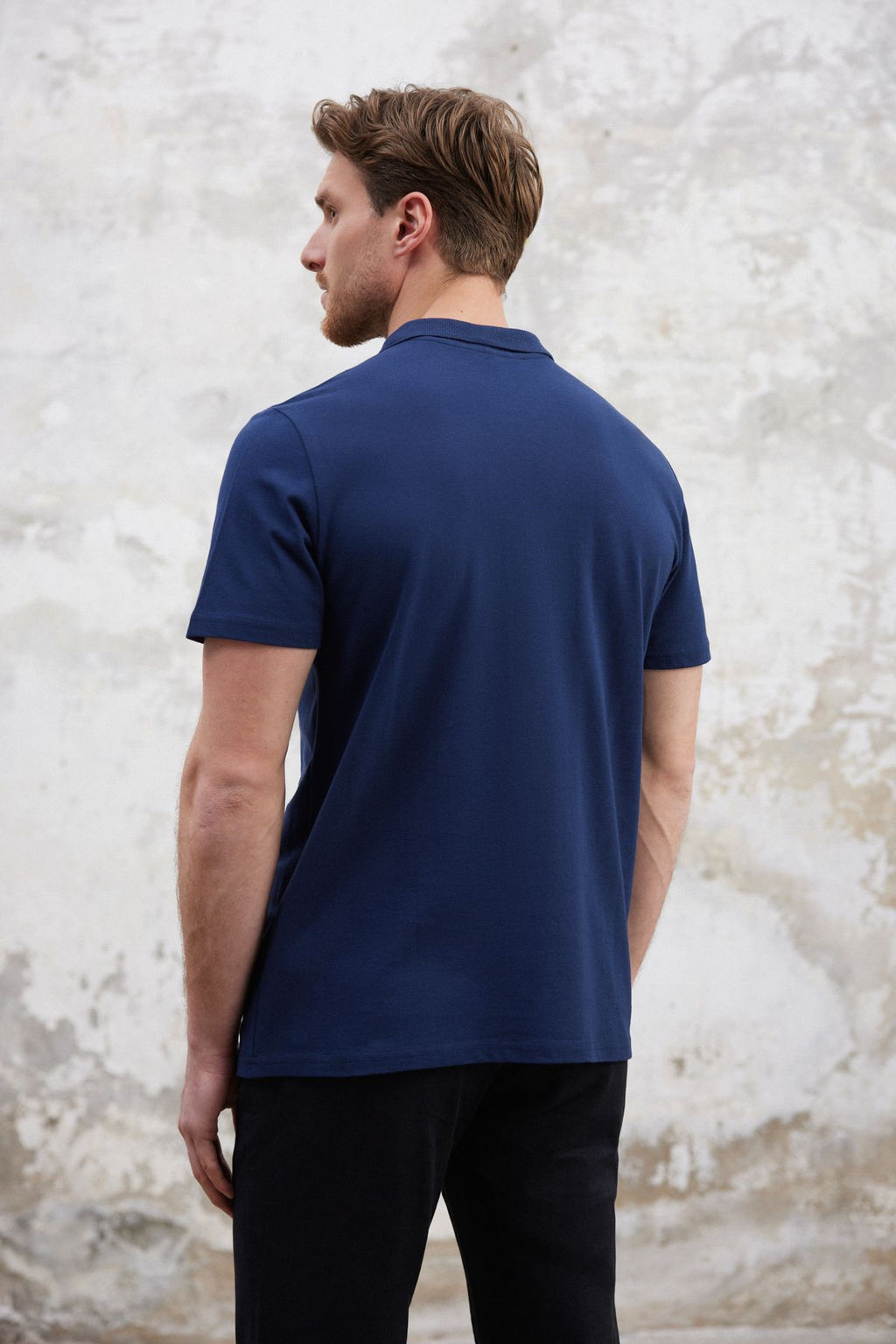 Lacivert Regular/Normal Kesim Fermuarl? %100 Pamuk Polo Yaka T-shirt - Trendyolmilla фото 17