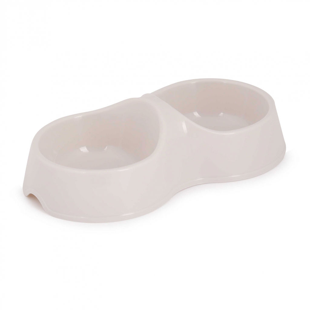 Миска для домашних животных 0,2 л двойная , рат. А(М8271), (М8272), М8620