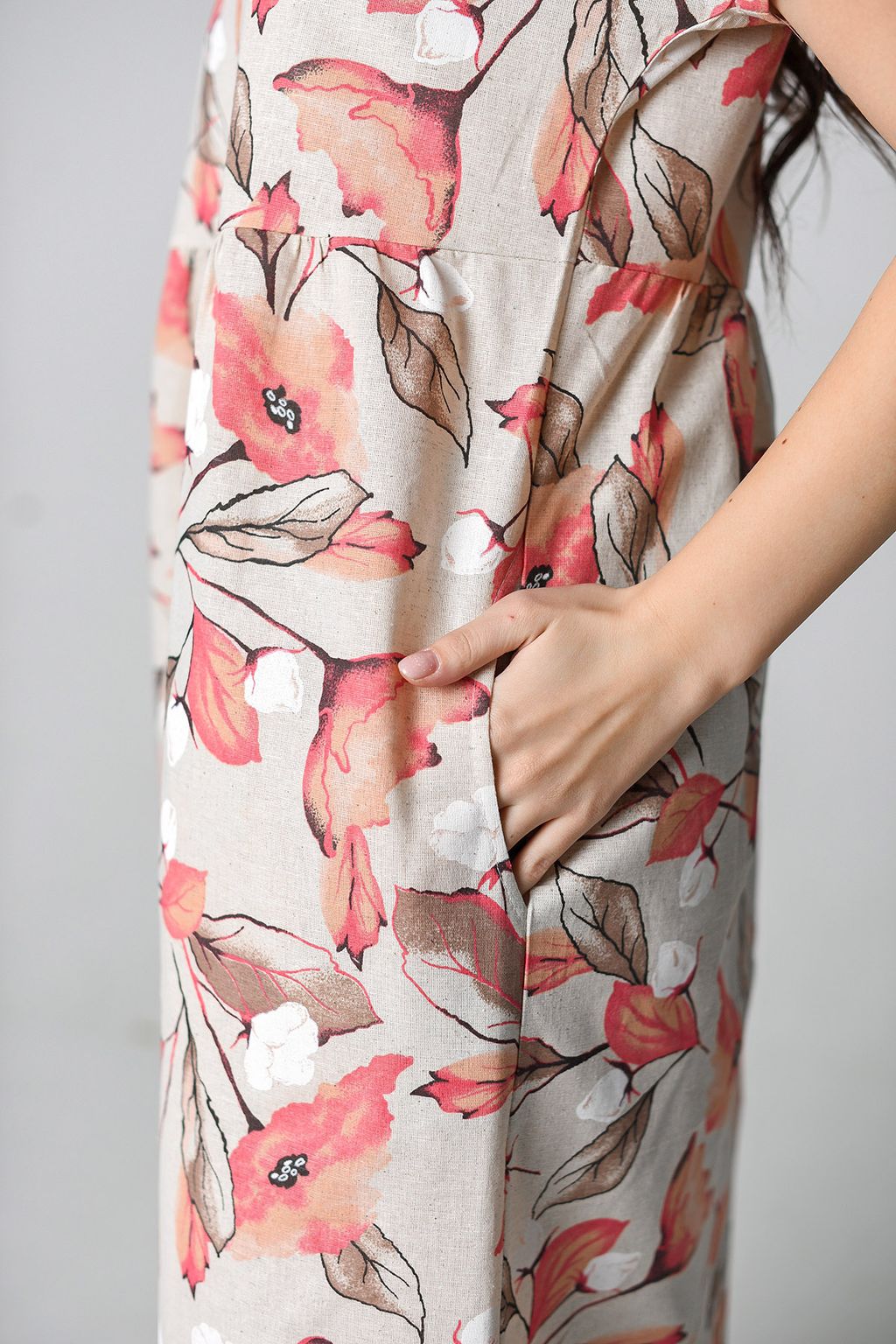 Платье ЛЕН с ХЛОПКОМ Кострома 2 - Оптима фото 5