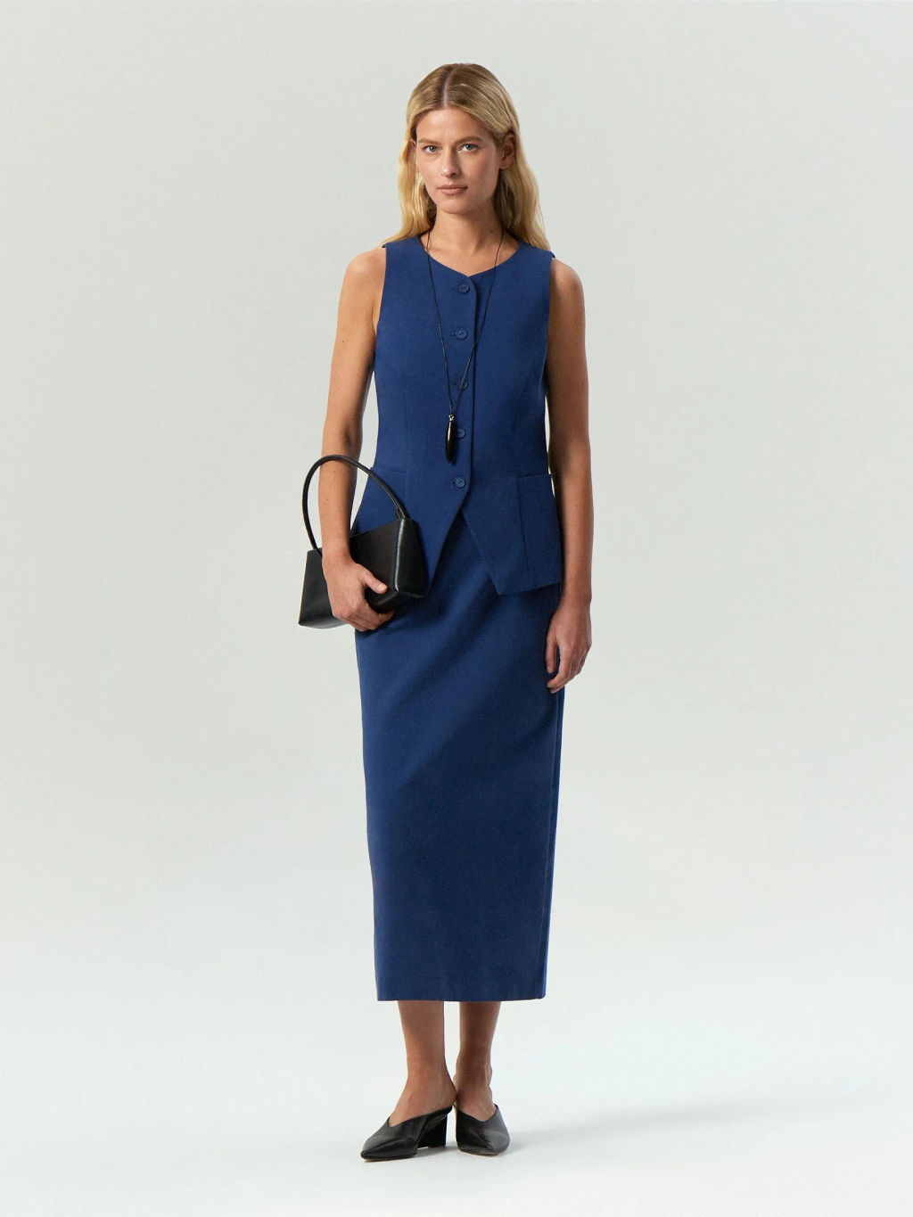 Emka / Юбка макси прямого кроя из хлопка фото 2