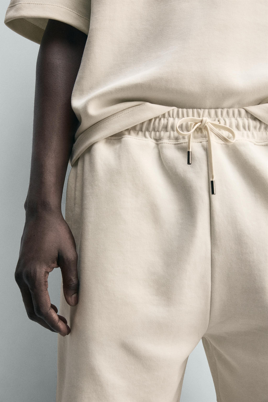 INTERLOCK RELAXED FIT JOGGER BERMUDA SHORTS - Zara фото 12