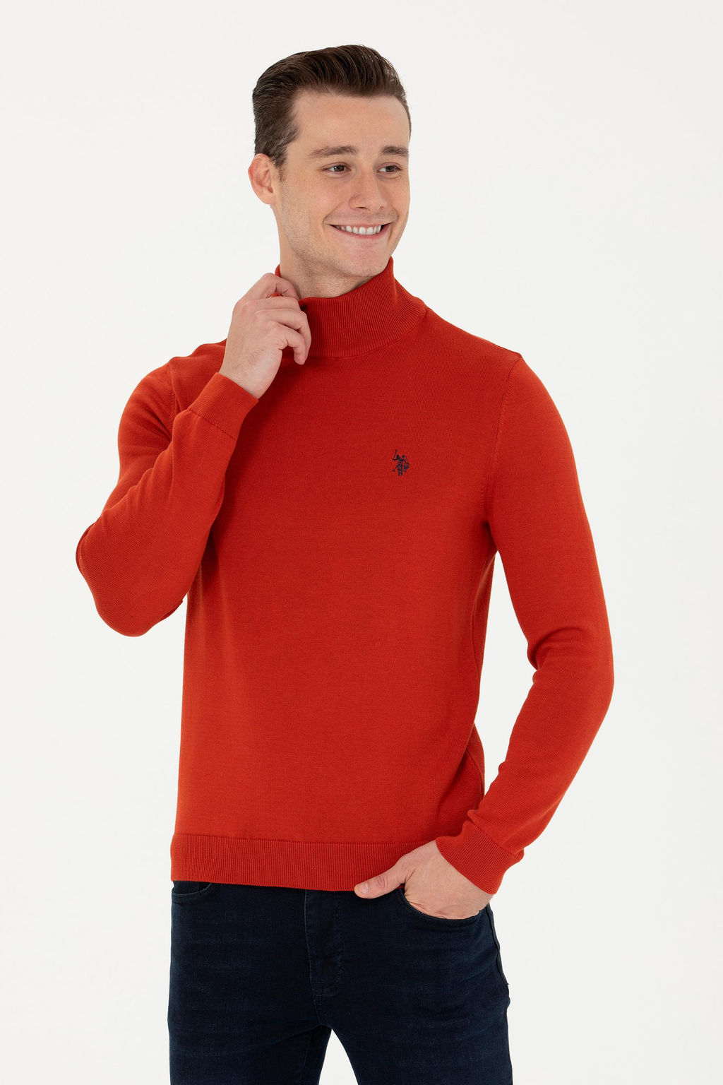 U. S. Polo Assn Мужской базовый свитер с плиткой - U.s. polo assn фото 17