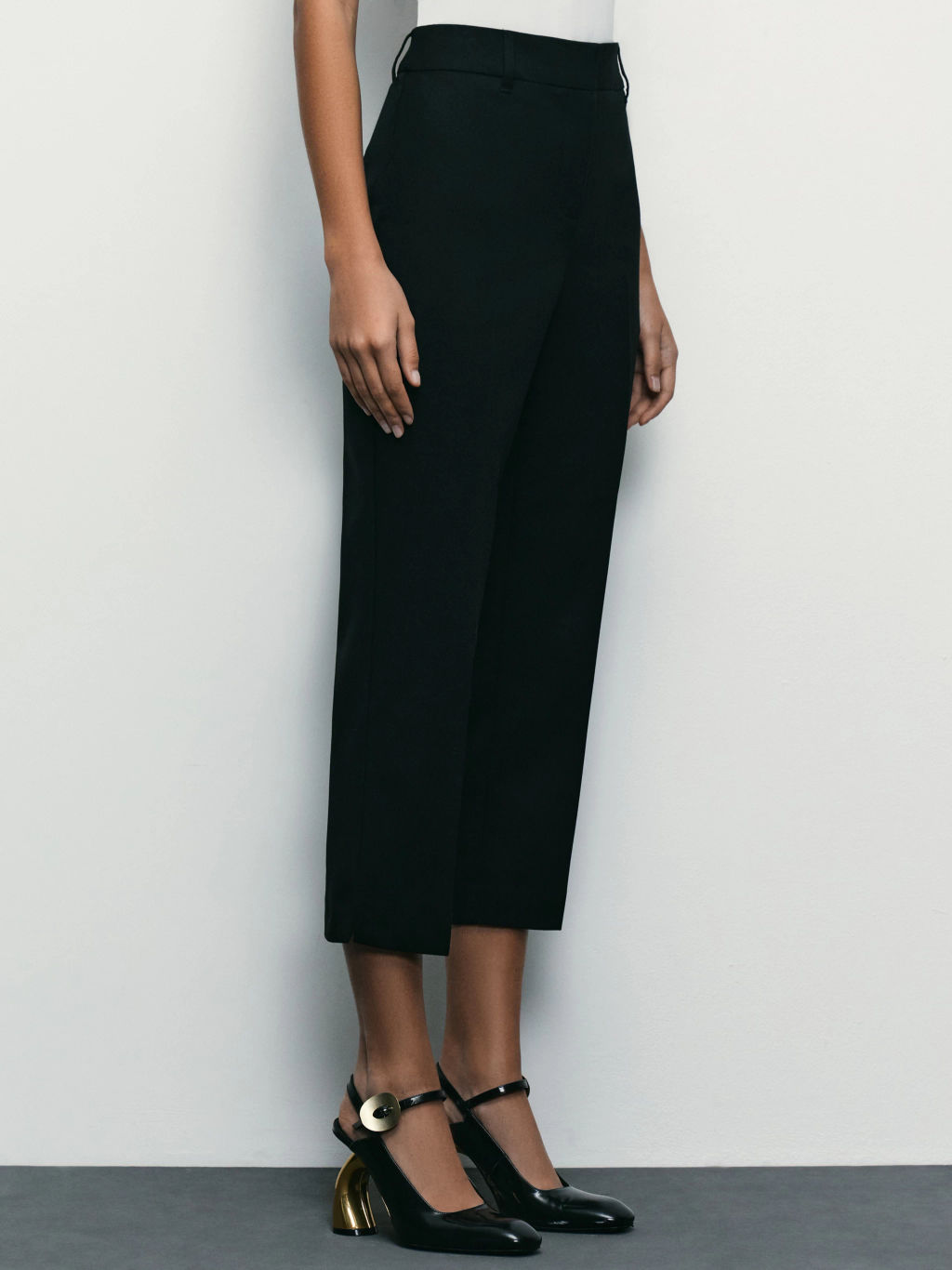 Укороченные брюки с вискозой в составе / Zarina фото 3