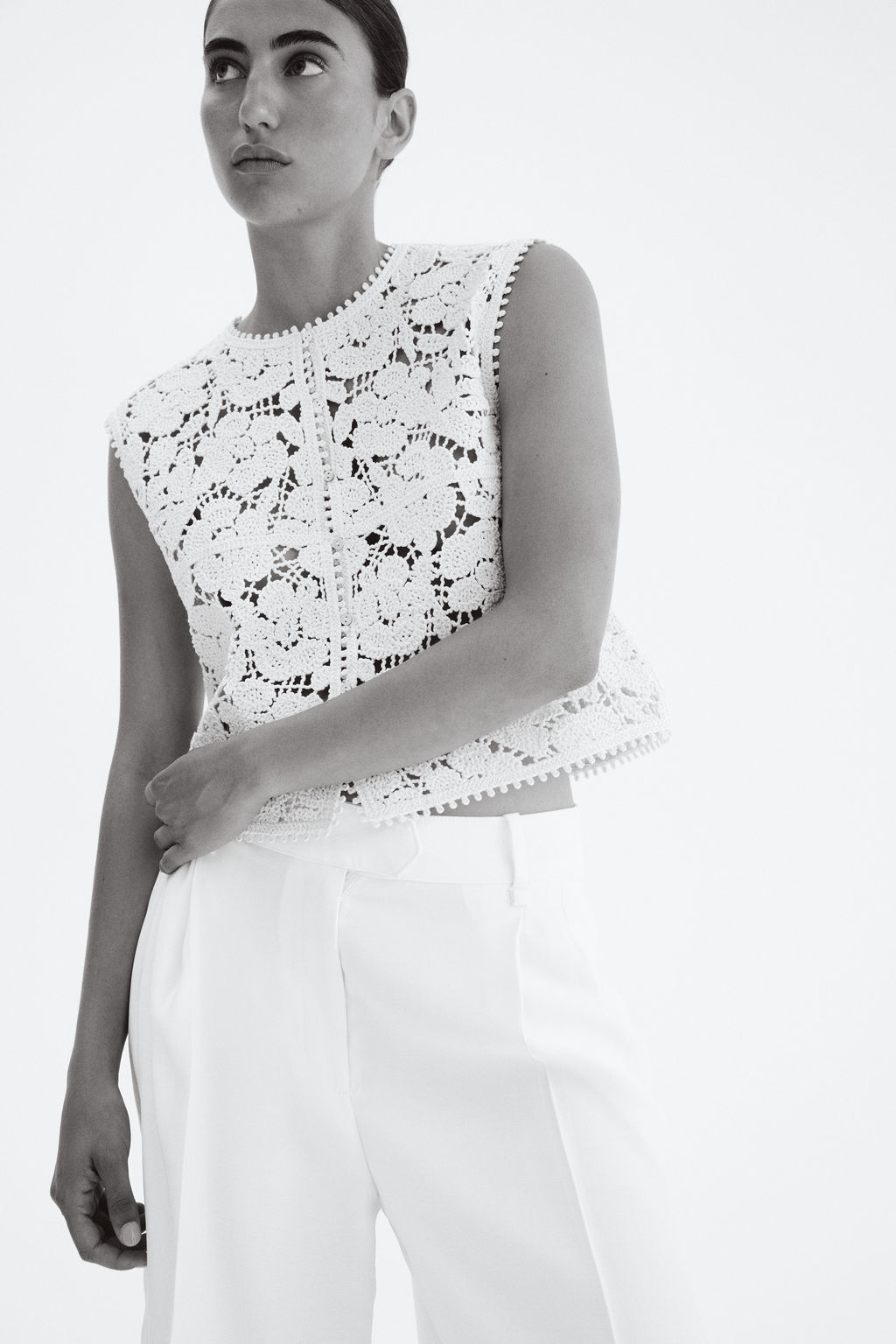 Chaleco efecto crochet - H&m фото 2