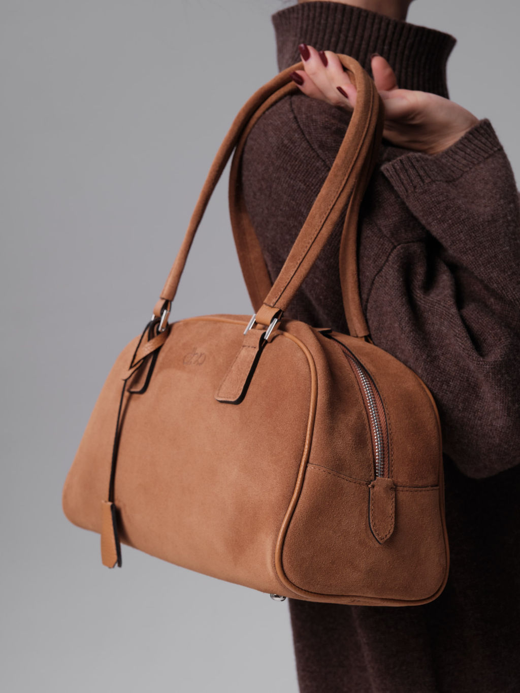 Замшевая сумка Charlotte DBR 31358 светло-коричневый  фото 4