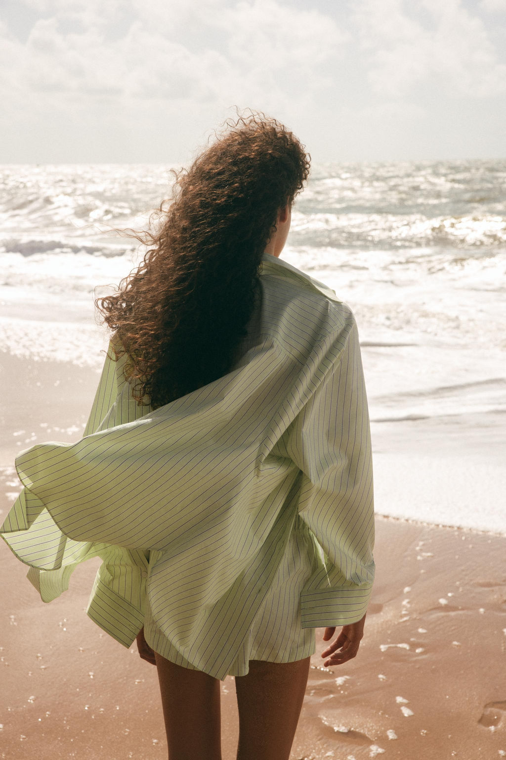 OVERSIZE STRIPED POPLIN SHIRT - Zara фото 17