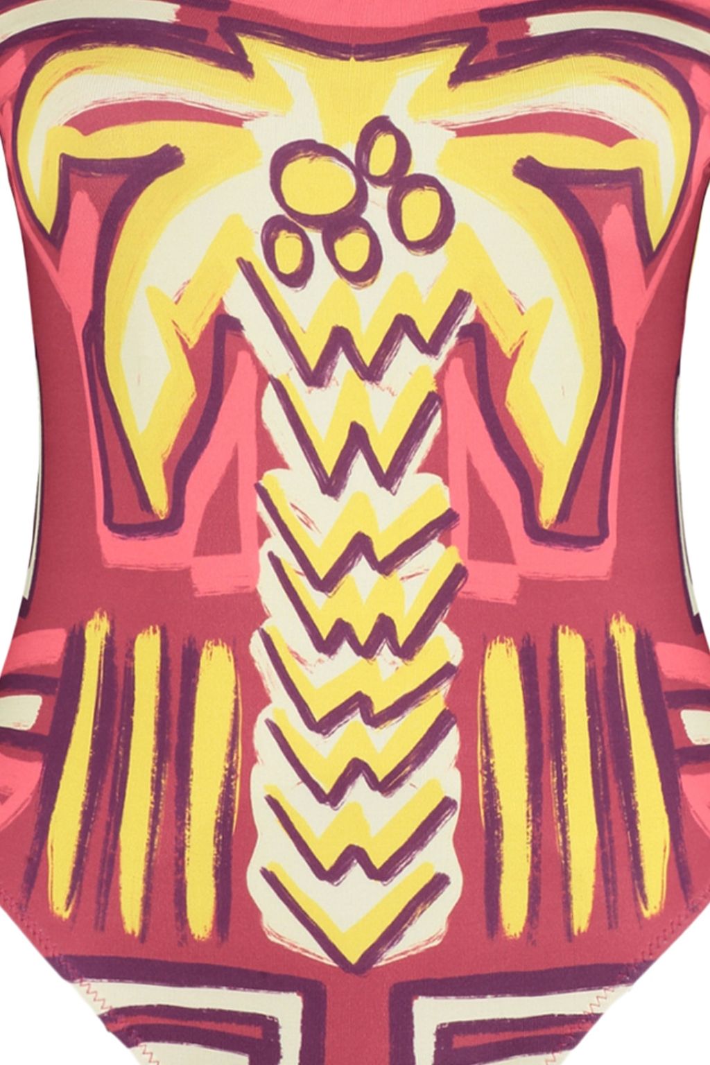 Tropikal Desenli Kare Yaka Normal Paca Mayo TBESS23MA00338