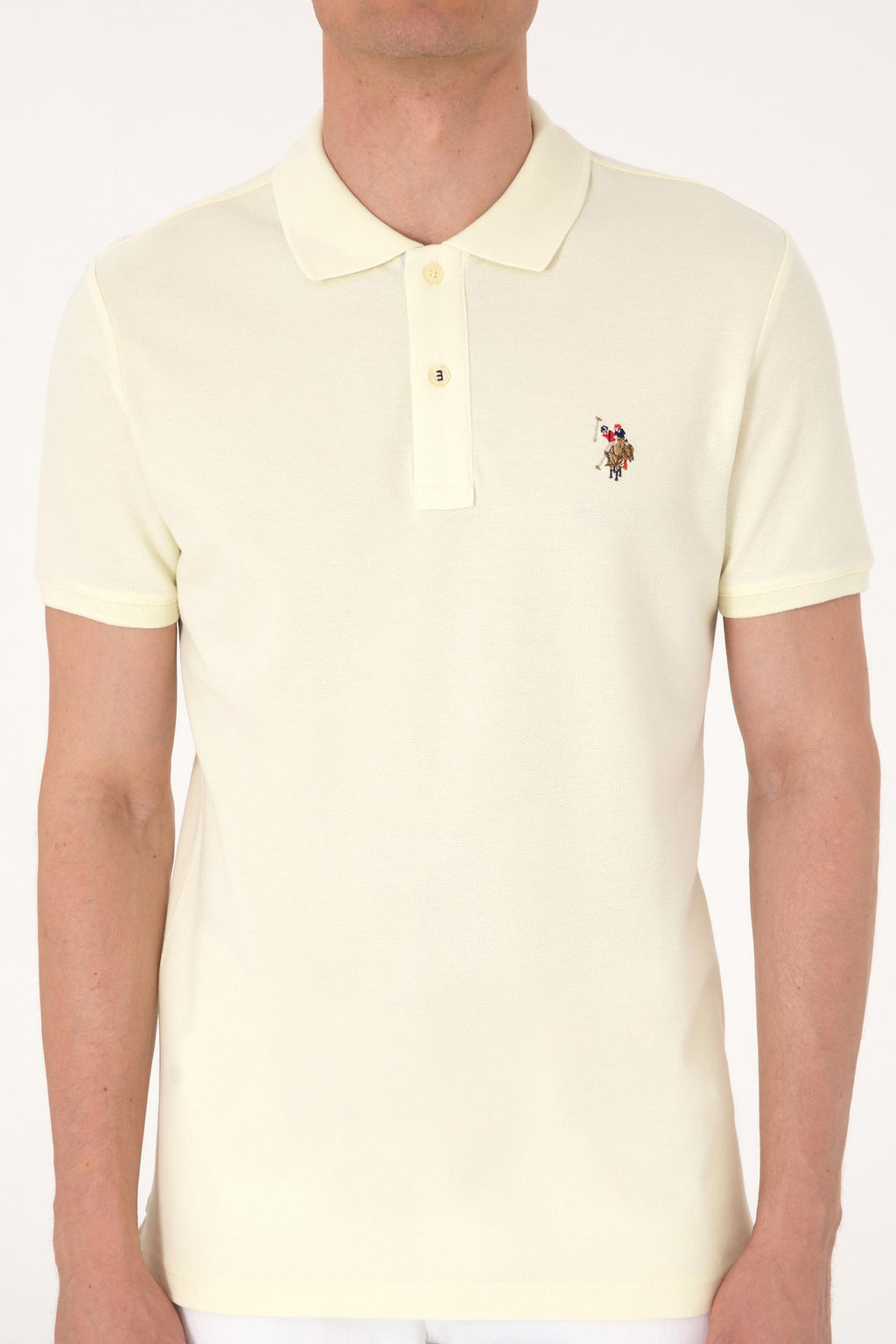 Erkek Slim Fit Polo Yaka Limon Basic Ti__rt Sepette S_rpriz _ndirim - U.s. polo assn фото 6