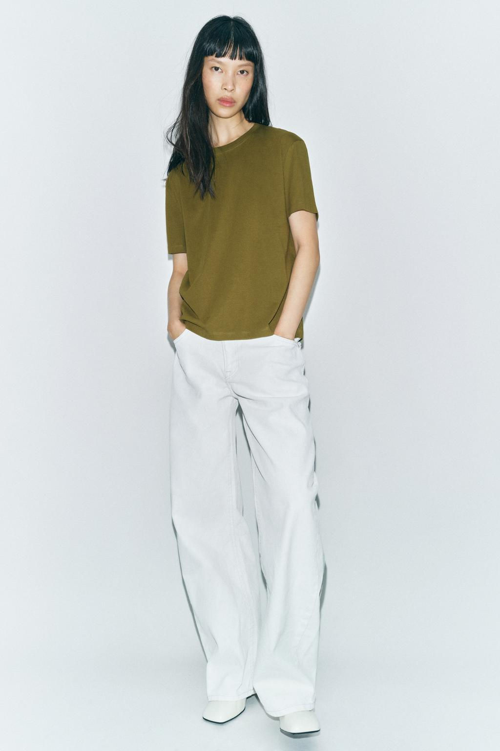 BASIC COTTON T-SHIRT - Zara фото 16