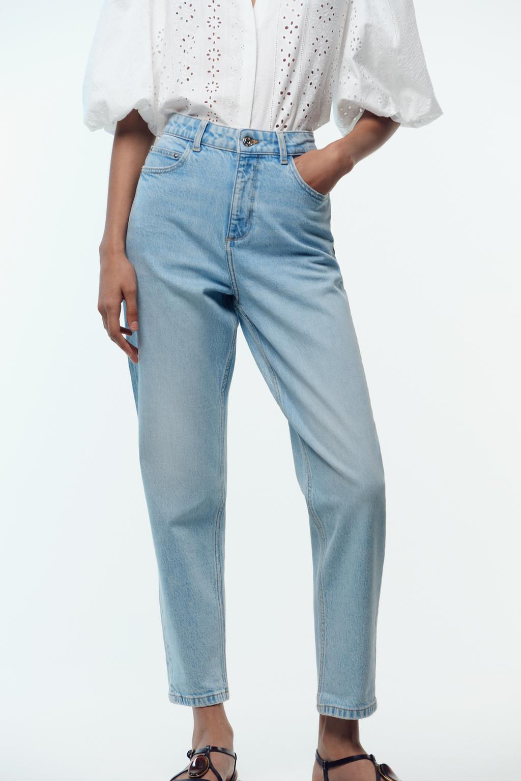 Z.01 MOM FIT COMFORT HIGH-WAIST JEANS - Zara фото 6