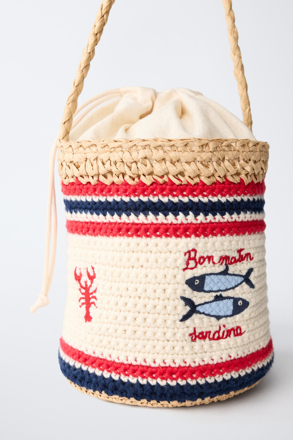 BANDOLERA CROCHET PECES / Blanco Crudo - Zara фото 4