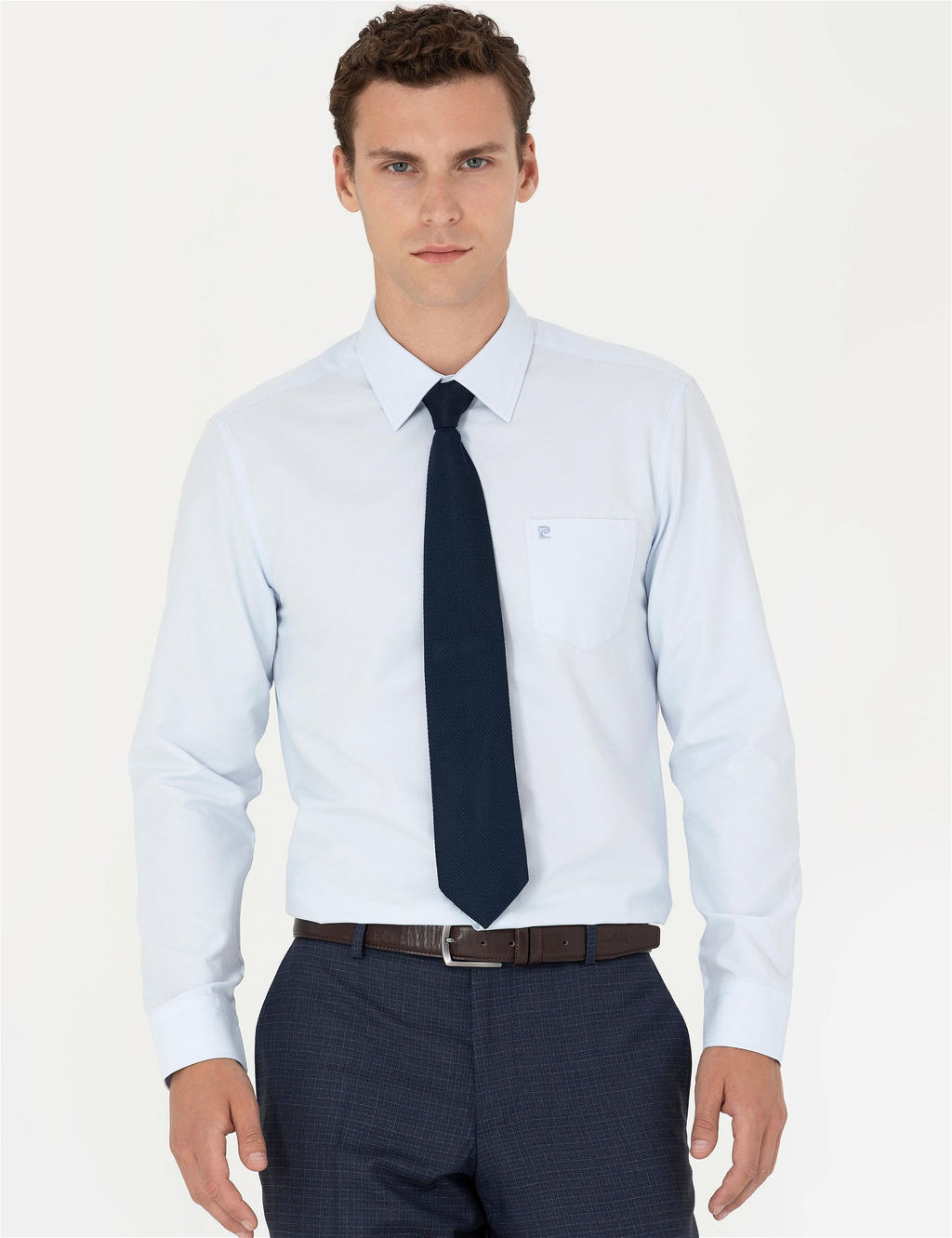 A__k Mavi Regular Fit Uzun Kollu Basic G_mlek