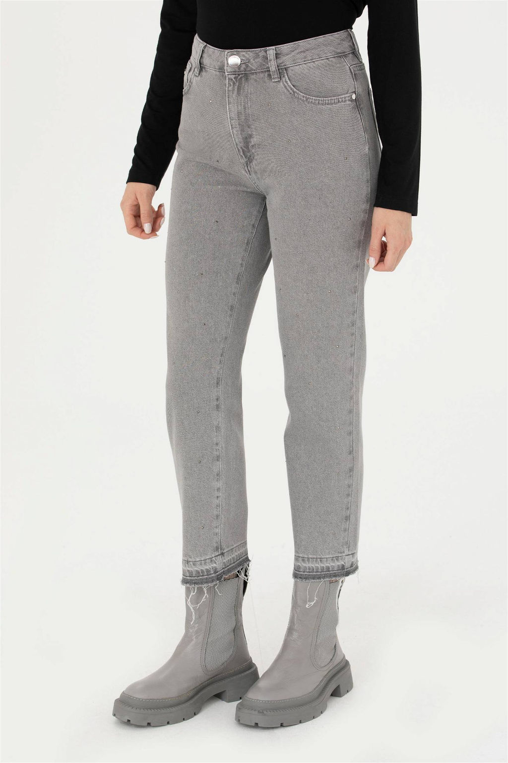 U. S. Polo Assn Женские серые джинсовые брюки - U.s. polo assn фото 2