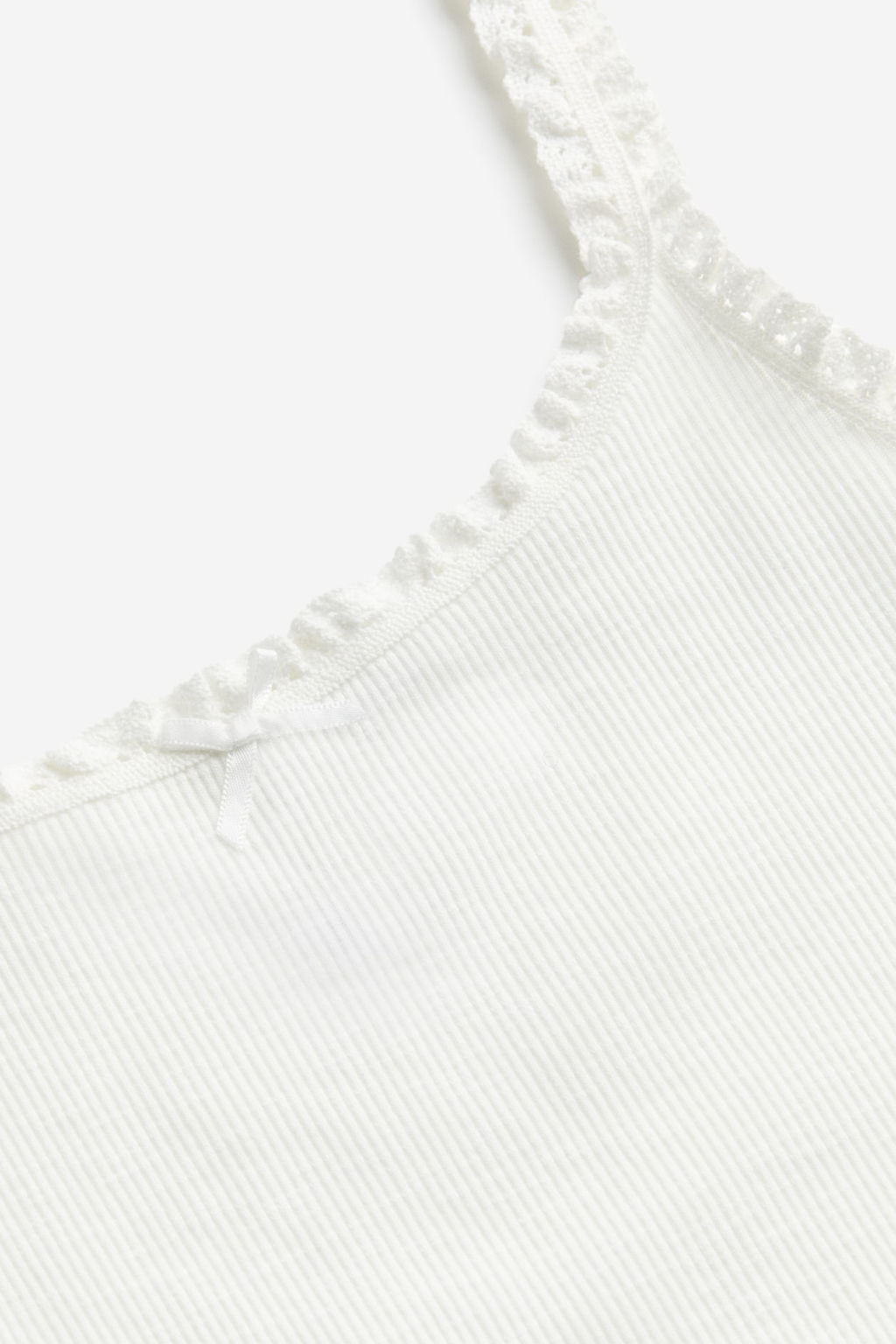Top de tirantes con ribete de encaje - H&m фото 4