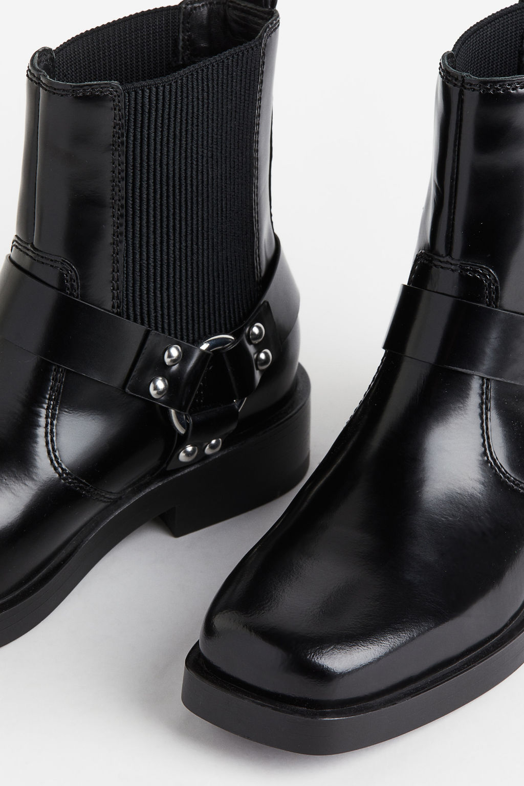 Botas biker de piel - H&m фото 8