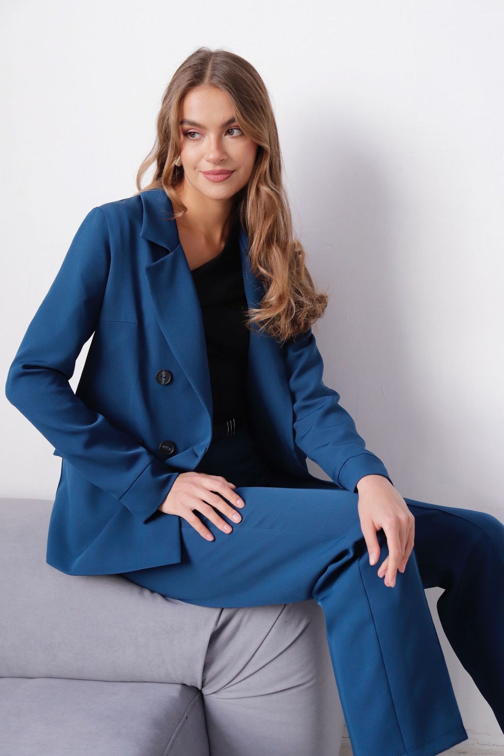 Костюм брючный в глубоком синем - Martichelli фото 8