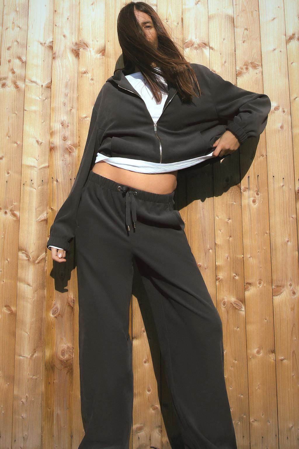 TEXTURED BOMBER JACKET WITH HOOD - Zara фото 3