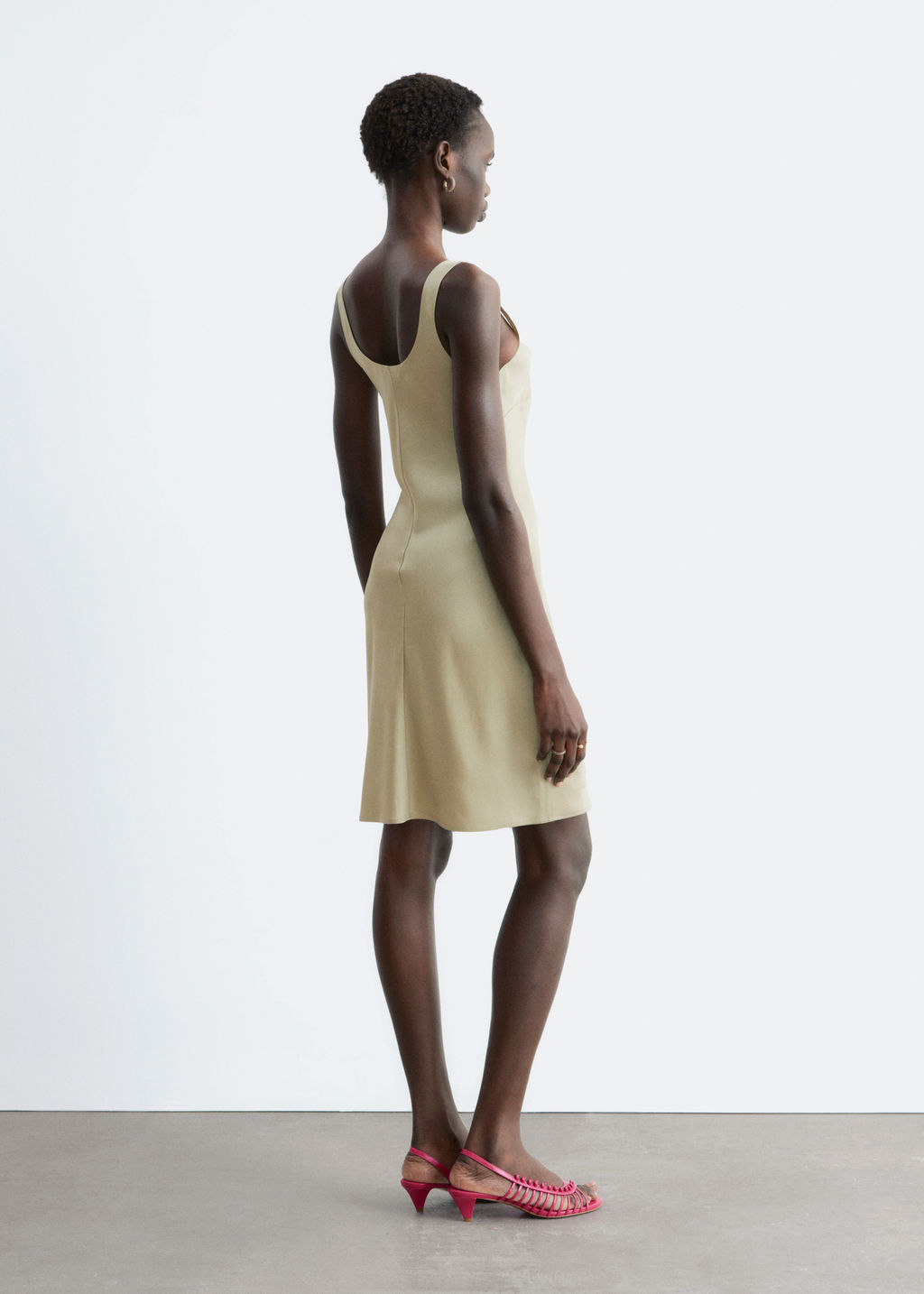 Minivestido lencero de sat?n - H&m фото 5