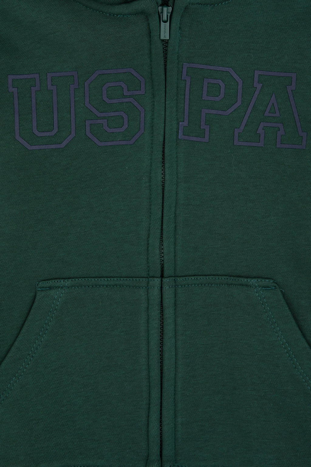 Erkek _ocuk Koyu Ye_il Fermuarl_ Kap__onlu Sweatshirt - U.s. polo assn фото 3