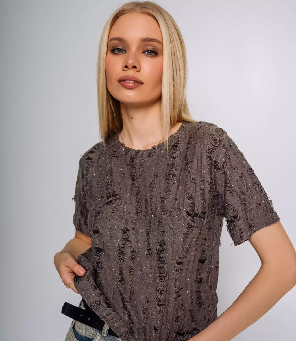 Футболка #КТ2628, графит