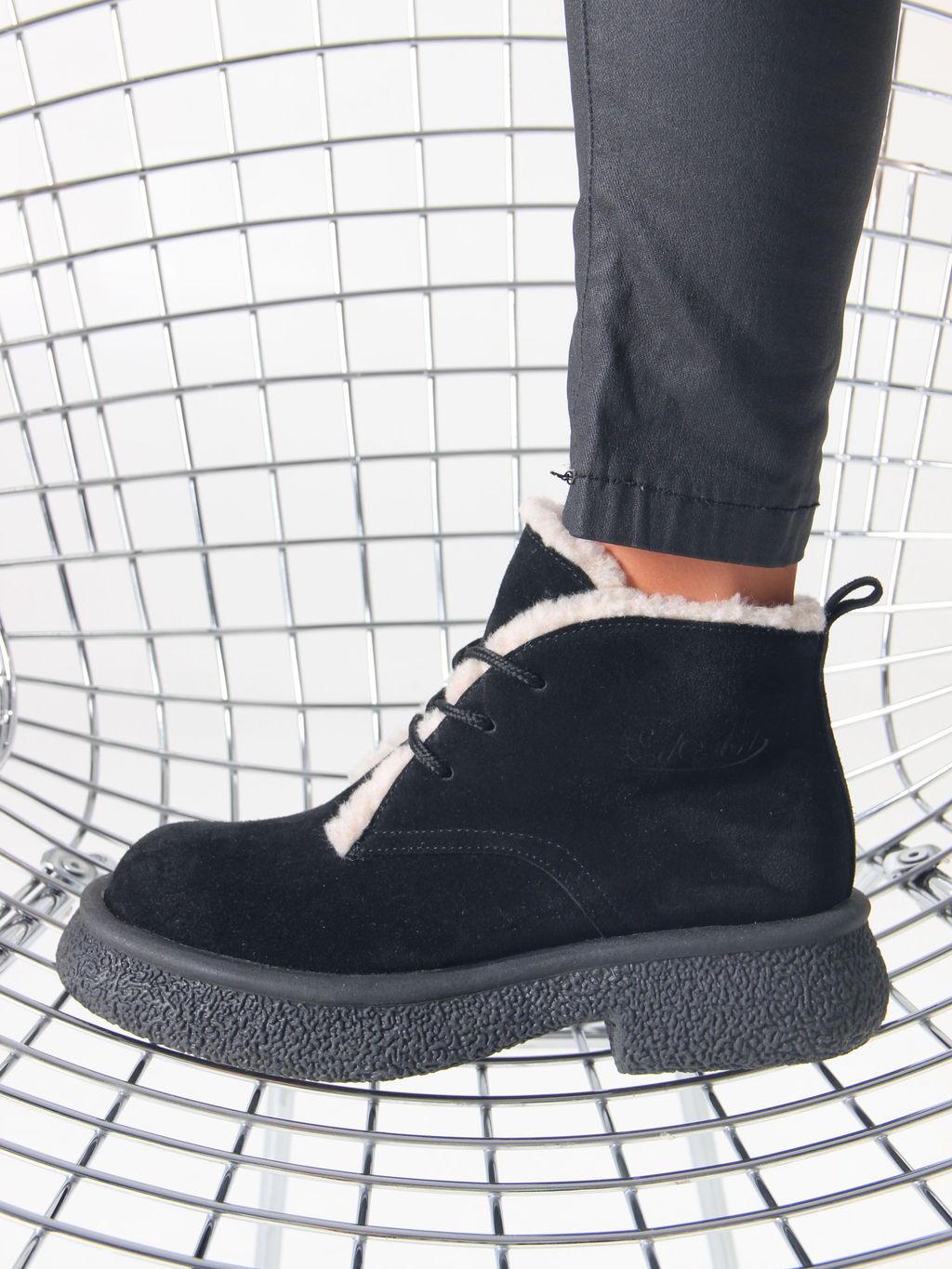 Ботинки EDART 308.агата bl. черный замша/шерсть - Ed'art фото 12