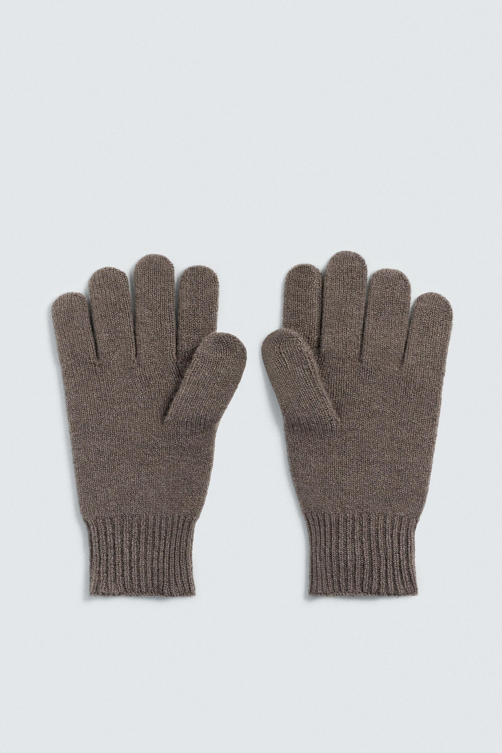 WOOL AND CASHMERE KNITTED GLOVES