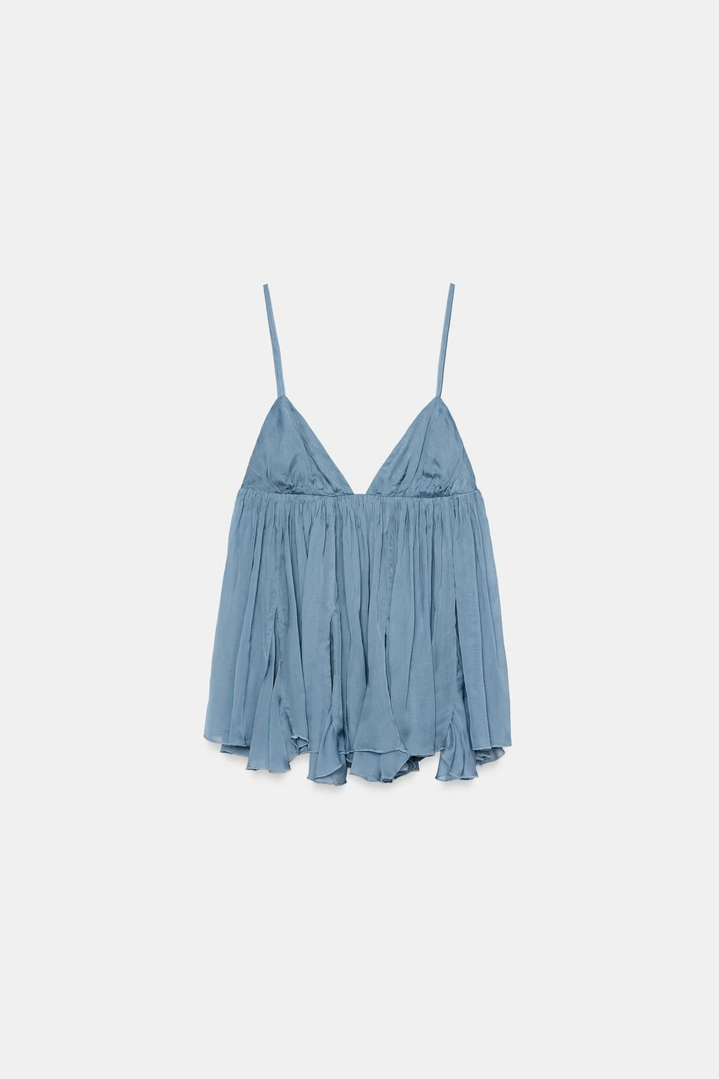 FLOWING STRAPPY TOP - Zara фото 12
