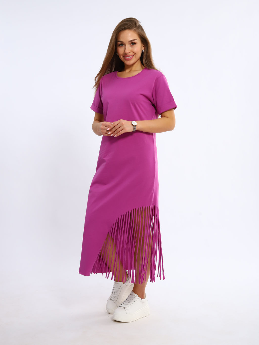 Платье женское 4-108в (лиловый)