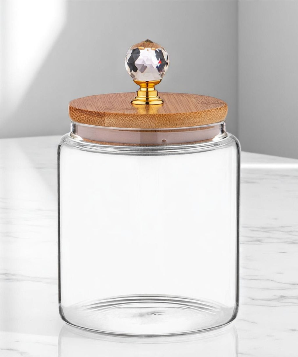 ЕМКОСТЬ ДЛЯ СЫПУЧИХ ПРОДУКТОВ AGNESS KRISTALL 500 МЛ ДИАМЕТР=9 СМ. ВЫСОТА=14 СМ ЦВЕТ:ПРОЗРАЧНЫЙ  фото 5