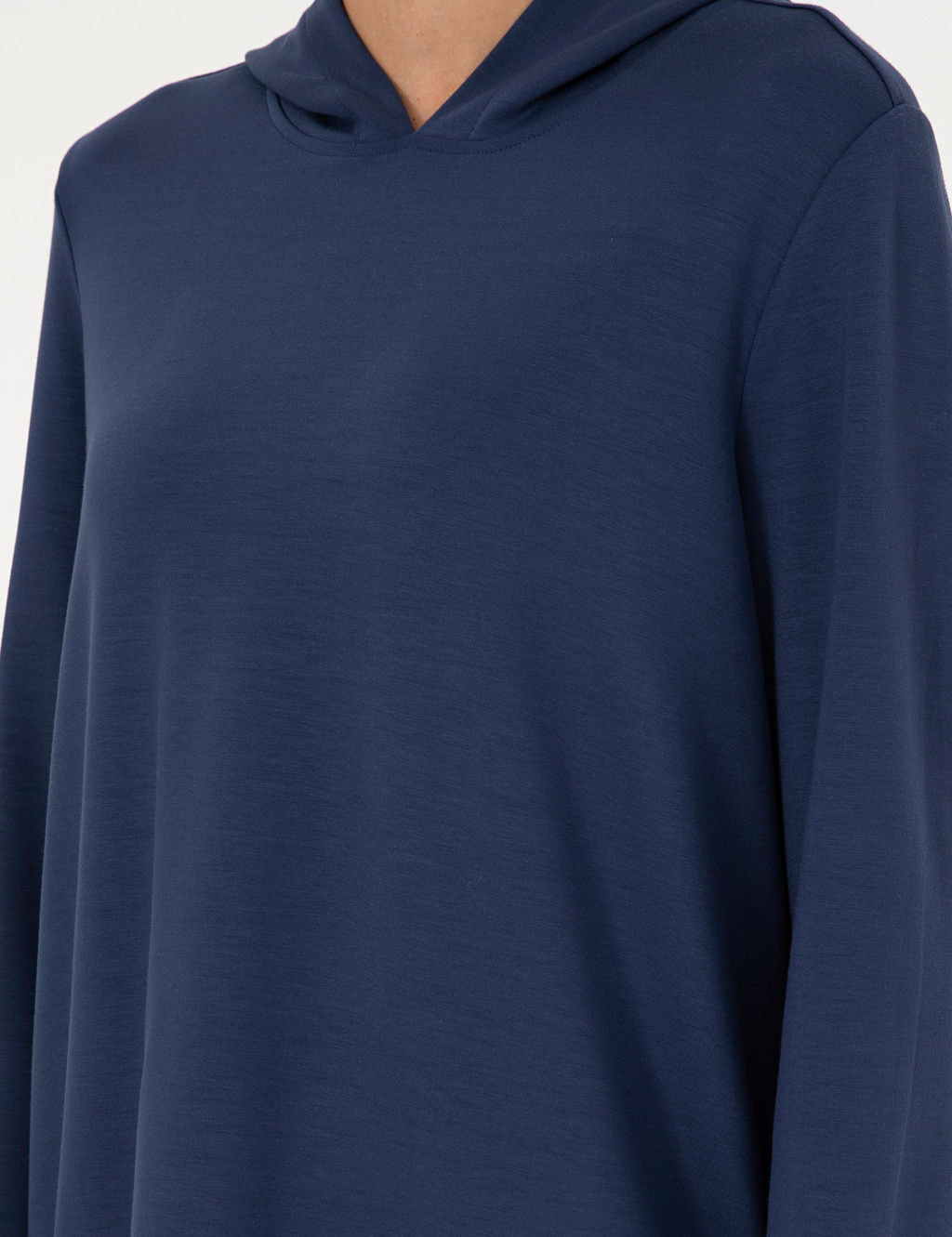 Lacivert Oversize Modal Kuma_ Sweatshirt - Pierre cardin фото 7
