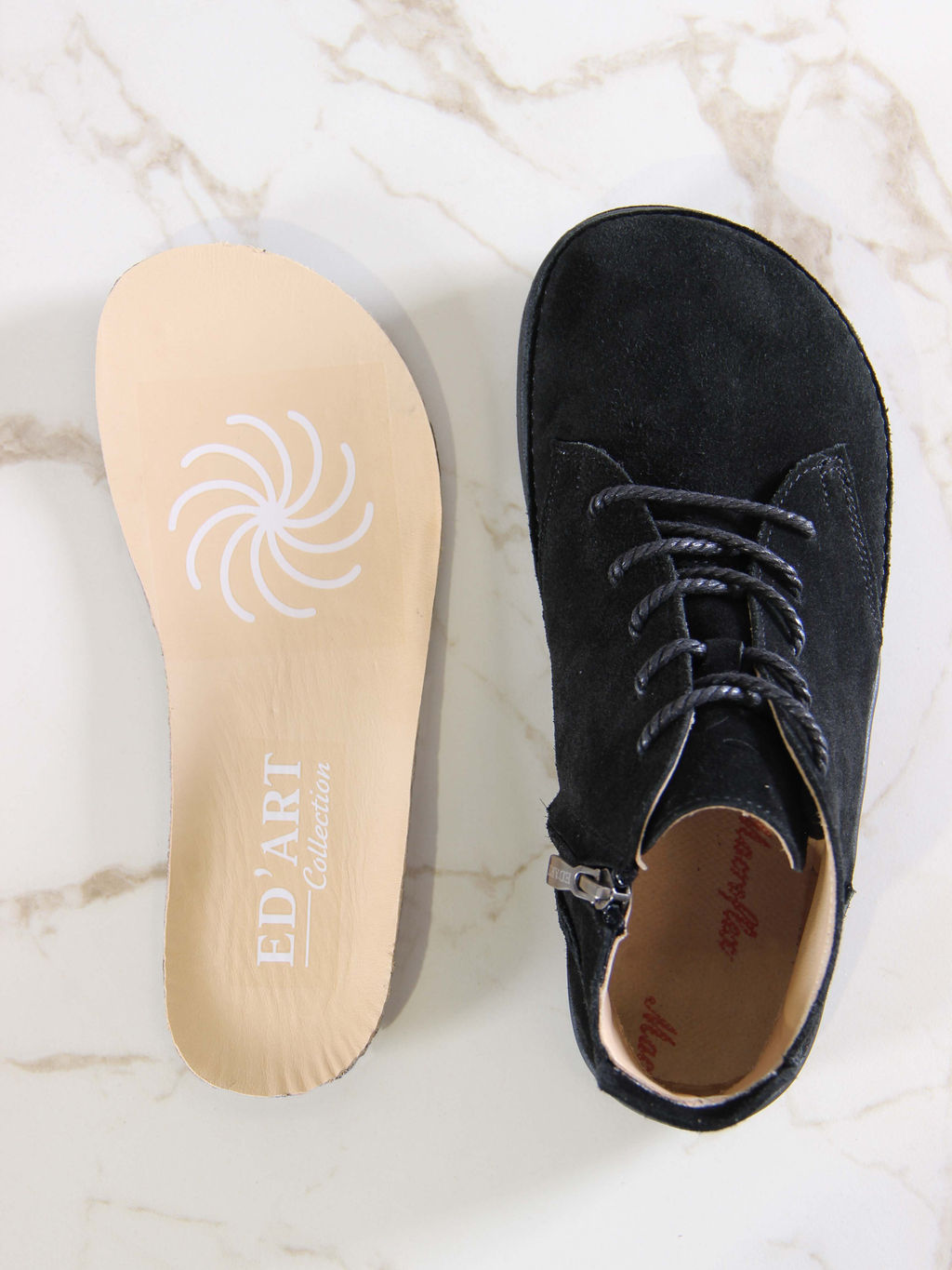 Босоногие ботинки 210.NATAbl.Черная замша