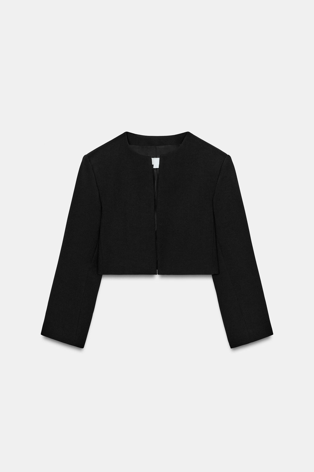 BLAZER CORTA HOMBRERAS / Negro - Zara фото 7