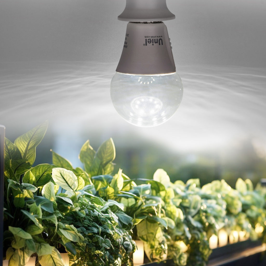 LED-A60-10W/SPM3/E27/CL PLP35WH MULTIPLANT Лампа светодиодная для растений. Форма "A", прозрачная. Три спектра для проращивания, роста и цветения. Картон. ТМ Uniel