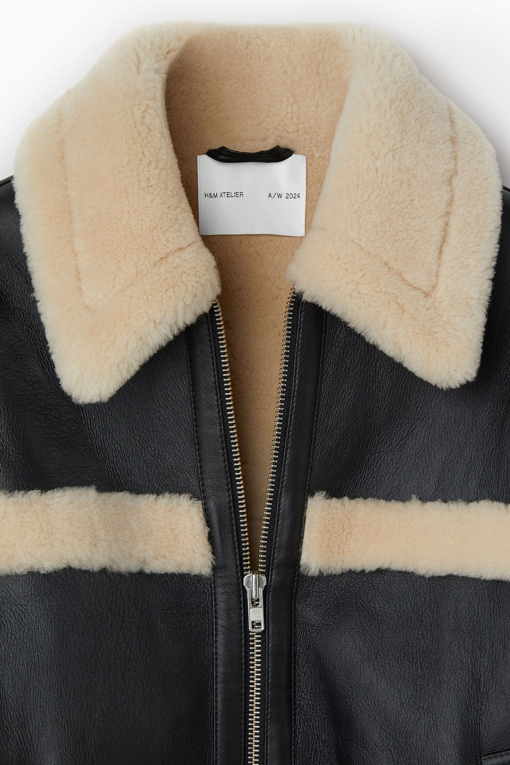 Chaqueta de aviador de piel - H&m фото 9