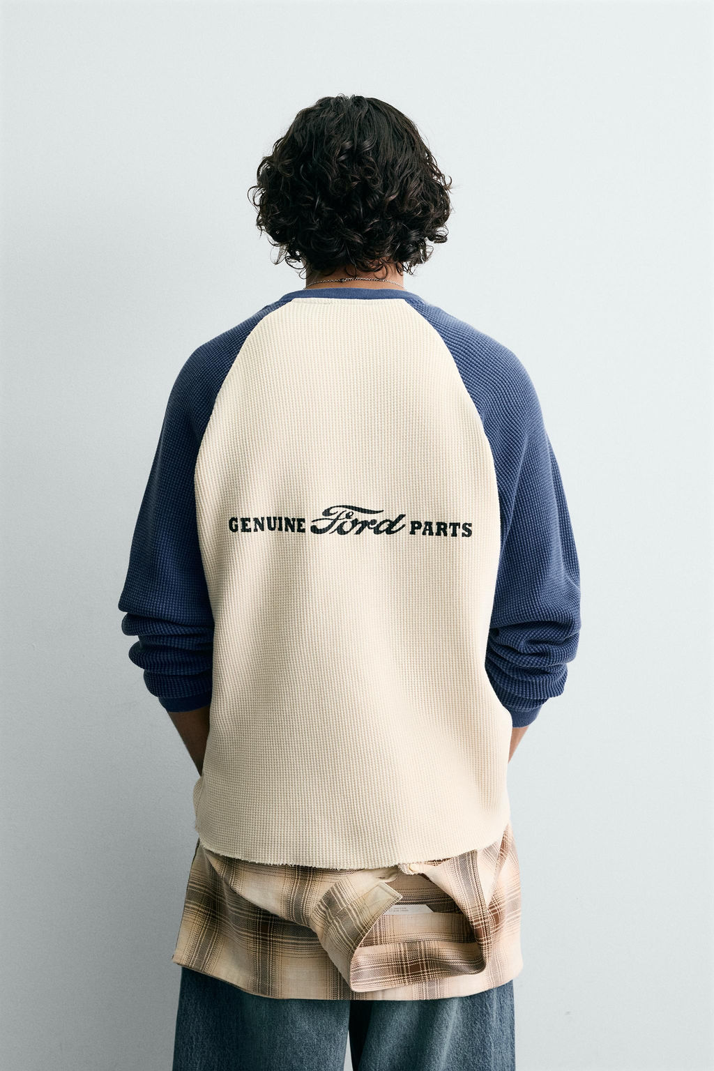 FORD  COLOUR BLOCK WAFFLE-KNIT T-SHIRT - Zara фото 11