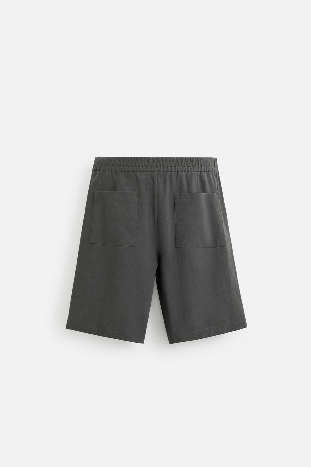 RELAXED FIT COTTON BERMUDA SHORTS - Zara фото 11