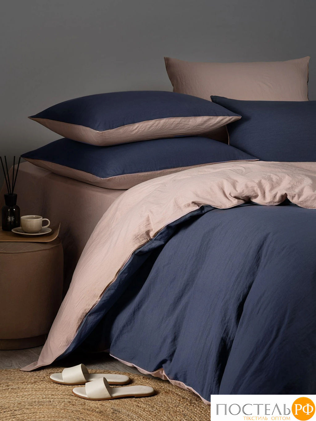 КПБ SleepiX ЮКО т-син/роз - Sleep ix фото 3